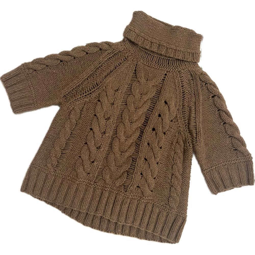 TSE Alpaca wool chunky oversized luxury sweater turtleneck knit Sz M - Picture 9 of 11